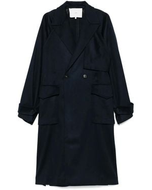 Setchu Cappotto Con Cintura - Blu
