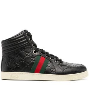 Gucci Hi-Top Trainers - Black