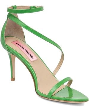 Custommade• Sandalias Con Puntera En Punta - Verde