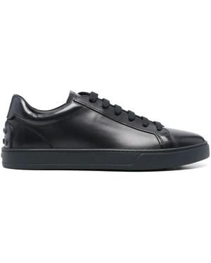 Tod's Leather Lace-Up Sneakers - Black