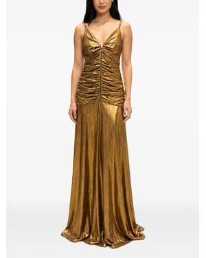 Guess Metallic Ruched Gown