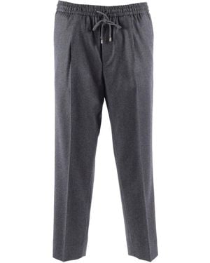Briglia 1949 Elasticated-Waistband Pants - Gray