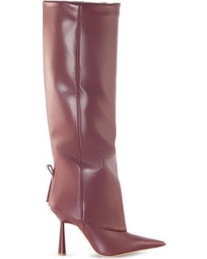 Gia Borghini Kniehohe Ros31 Stiefel 110mm - Lila