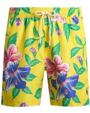 Polo Ralph Lauren フローラル トランクス水着 - イエロー
