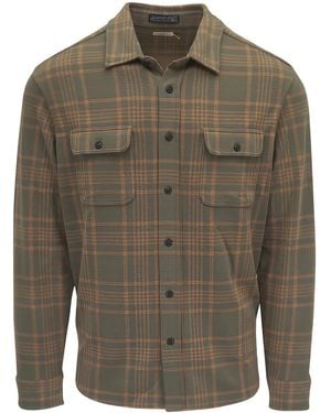 Faherty Flap-Pocket Checked Shirt - Green