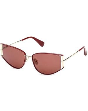 Max Mara Eyewear Lunettes De Soleil À Monture Géométrique - Rose