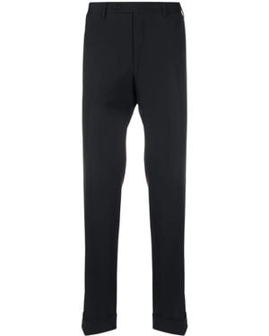 Canali Straight-Leg Wool Tailored Trousers - Blue
