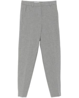 Peserico Pantalon De Costume À Taille Ceinturée - Gris