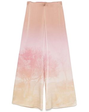 Pierre Louis Mascia Hose Mit Illustration-Print - Pink