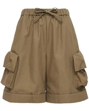 Simone Rocha Short À Poches À Rabat - Neutre