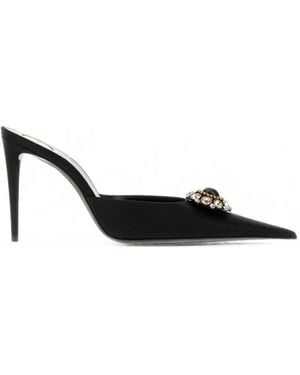 Saint Laurent Cosmo Crystal-Embellished Pumps - Black