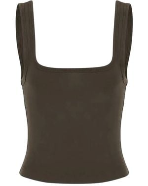 Entire studios Square-Neck Tank Top - Brown