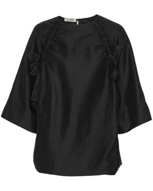 Henrik Vibskov Insurance Bow-Detail Blouse - Black