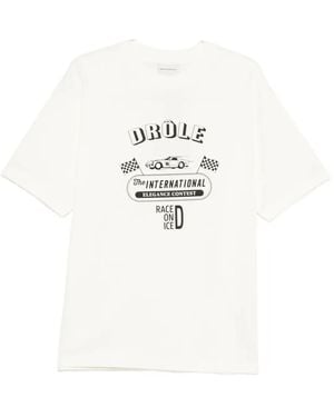 Drole de Monsieur Graphic-Print T-Shirt - White