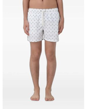 Brooksfield Bañador Con Anclas Estampadas - Blanco