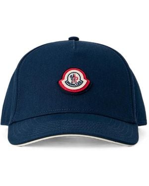 Moncler Logo-Patch Baseball Cap - Blue