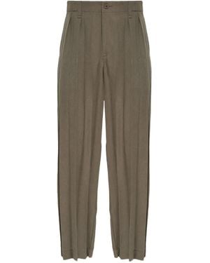 Homme Plissé Issey Miyake Pleated Trousers - Green