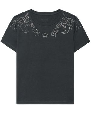 Zadig & Voltaire Strass-Embellished Alys T-Shirt - Black
