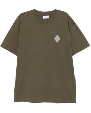 AMISH Logo-Print T-Shirt - Green