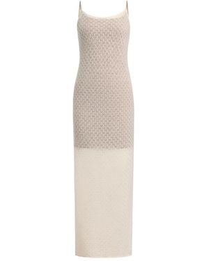 12 STOREEZ Crystal Dress - White