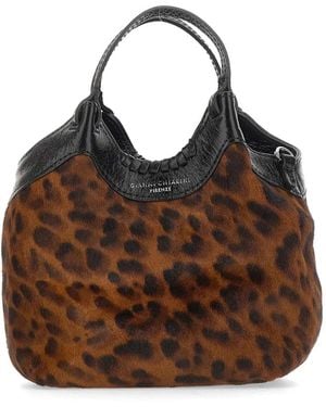 Gianni Chiarini Dua Tote Bag Mit Leoparden-Print - Braun