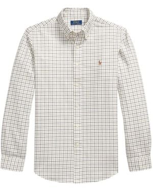 Polo Ralph Lauren Tattersall Oxford Shirt - White
