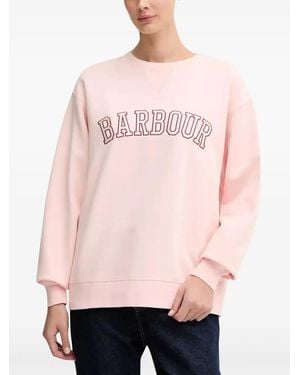 Barbour Northumberland Logo-Embroidered Sweatshirt - Pink