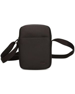 Lacoste Logo-Plaque Shoulder Bag - Black