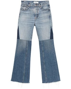 Chloé Flared Patchwork Jeans - Blue