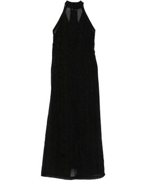 Alysi Halterneck Maxi Dress - Black