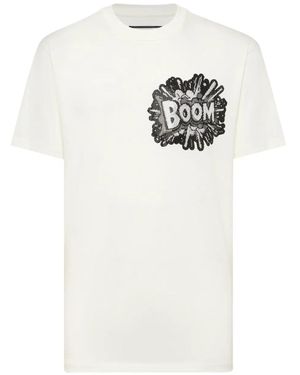 Philipp Plein Boom Sequin-Embellished T-Shirt - White