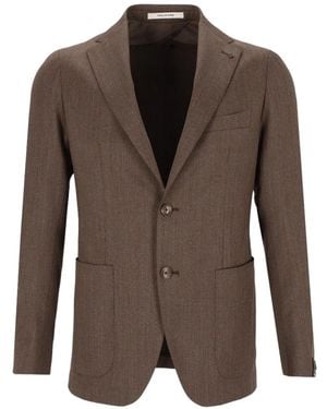 Tagliatore Montecarlo Single-Breasted Suit - Brown