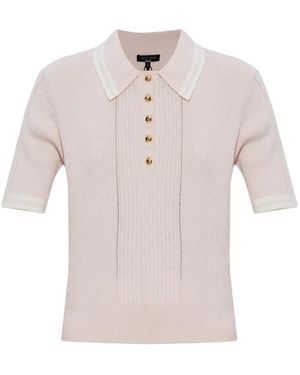 Rag & Bone Polo À Boutons Côtelé Laurie - Pink