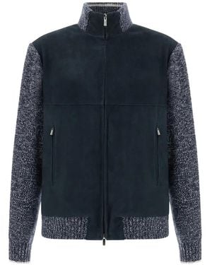 Paul & Shark Zip-Up Bomber Jacket - Blue