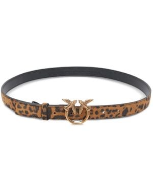 Pinko Ceinture À Imprimé Léopard - Blanc