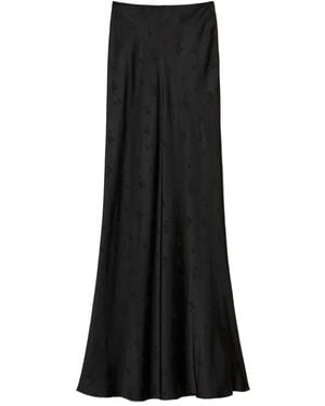Twinset Floral-Jacquard Maxi Skirt - Black
