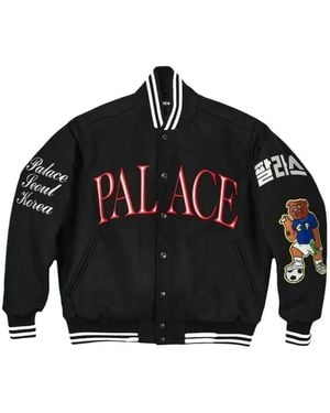 Palace Seoul Exclusive Varsity Jacket - Black