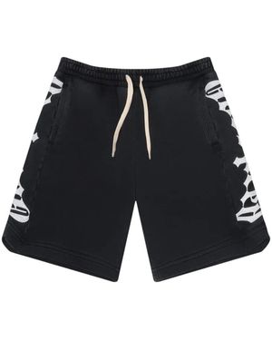 Godspeed Courtside Pattern Track Shorts - Blue