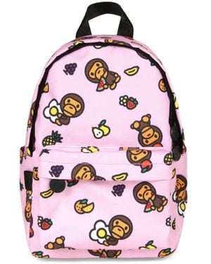 *BABY MILO® STORE BY *A BATHING APE® Baby Milo Fruit-Print Backpack - Pink
