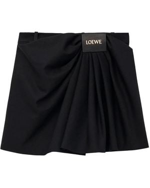 Loewe Gonna Drappeggiata - Nero