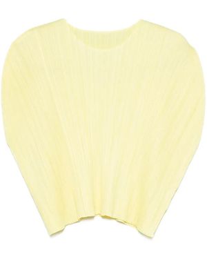 Yellow Pleats Please Issey Miyake Tops for Women | Lyst UK