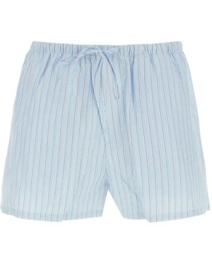 DUNST Short Rayé À Lien De Resserrage - Blue