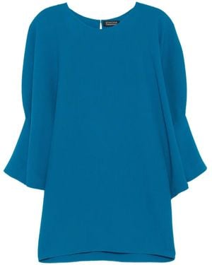Gianluca Capannolo Robe Courte À Manches Amples - Bleu