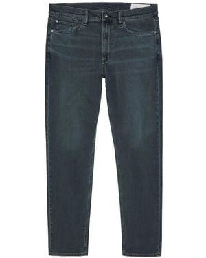 Rag & Bone Logo-Embroidered Jeans - Blue