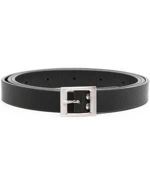 Rick Owens Logo-Buckle Belt - White