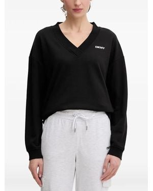 DKNY V-Neck Sweatshirt - Black