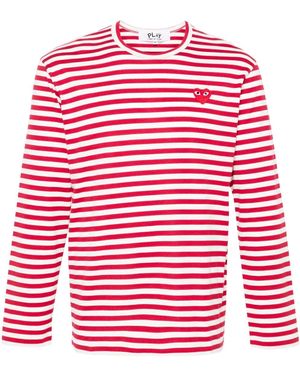 COMME DES GARÇONS PLAY Emblem Heart Cotton T-Shirt - Red