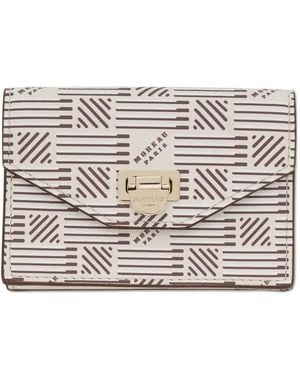 Moreau Logo-Print Wallet - Grey