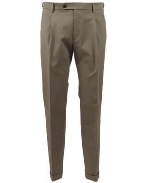 Berwich Retrolong Pleated Pants - Gray