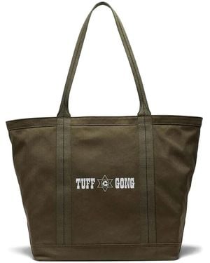 Herschel Supply Co. Bamfield Herringbone-Detail Tote Bag - Brown